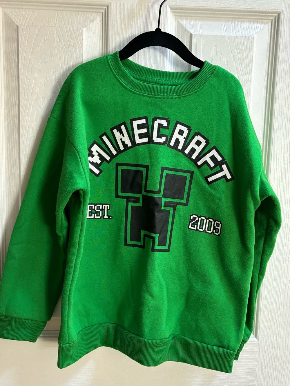 Green Minecraft Crewneck Sweater
